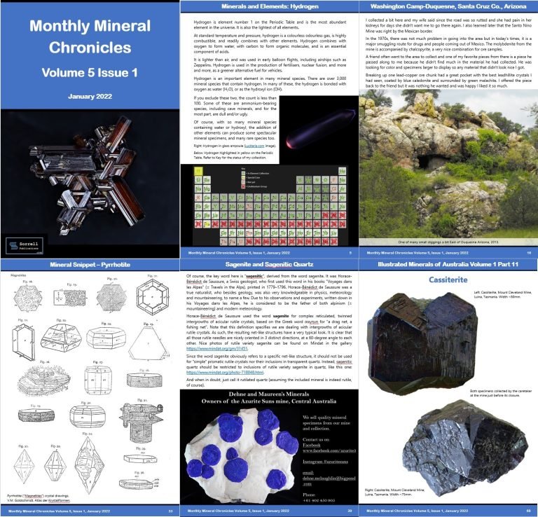Monthly Mineral Chronicles Volume 5 Issue 1…