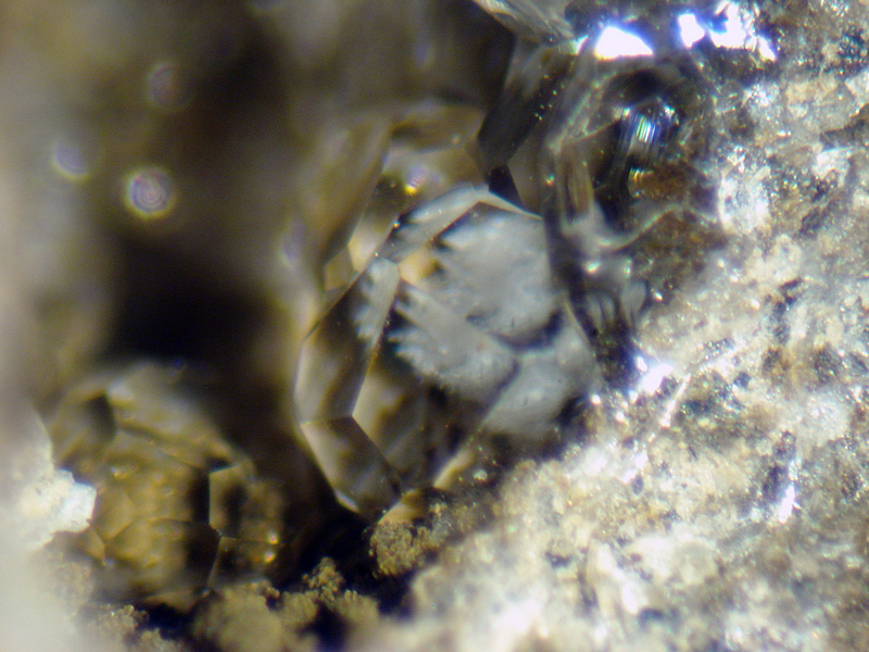 Included crystals from the Bickers Quarry, North Island, New Zealand