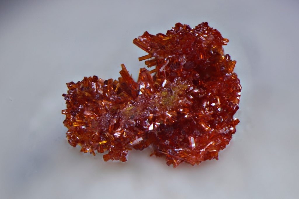 Mimetite (Bellite), Magnet Mine, Waratah District, Tasmania