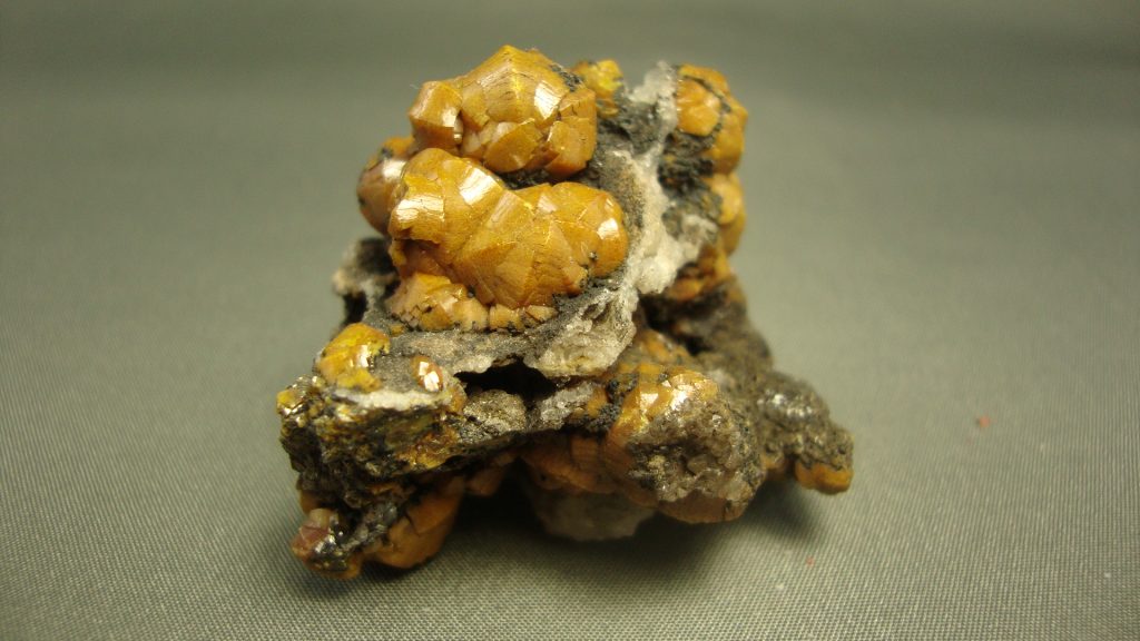 Mimetite (Campylite habit), Dry Gill, Cumbria, England