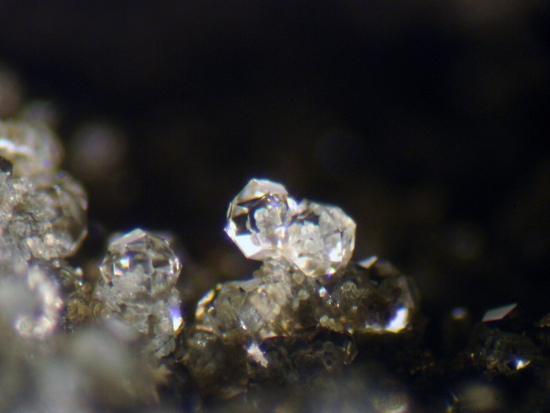 Lustrous coloured crystals, Moina, Tasmania