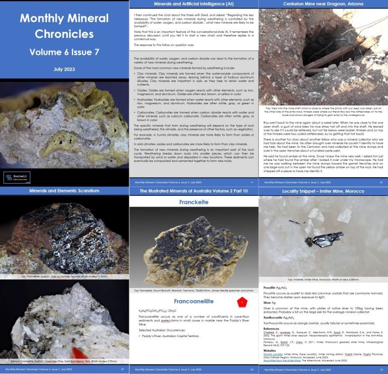 Monthly Mineral Chronicles Volume 6 Issue 7…