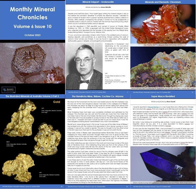 Monthly Mineral Chronicles Volume 6 Issue 10