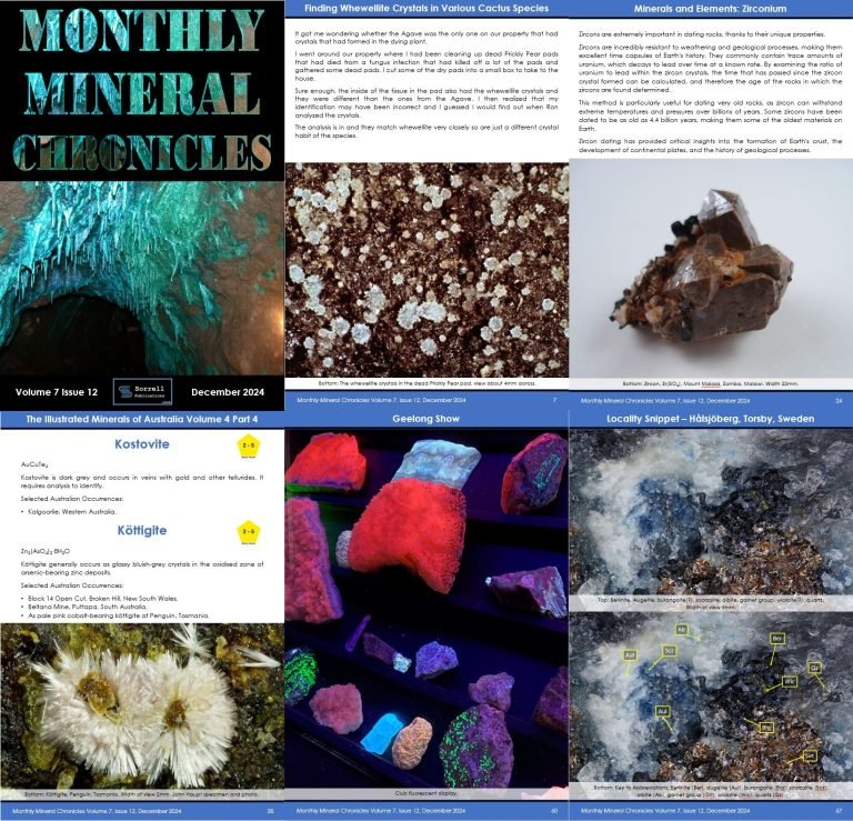 Monthly Mineral Chronicles Volume 7 Issue 12..