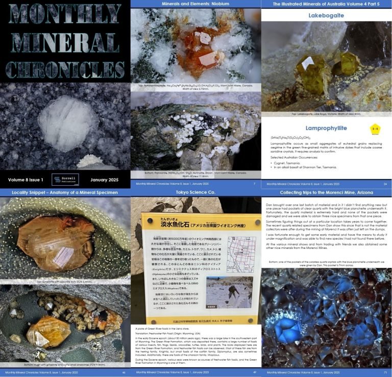 Monthly Mineral Chronicles Volume 8 Issue 1…