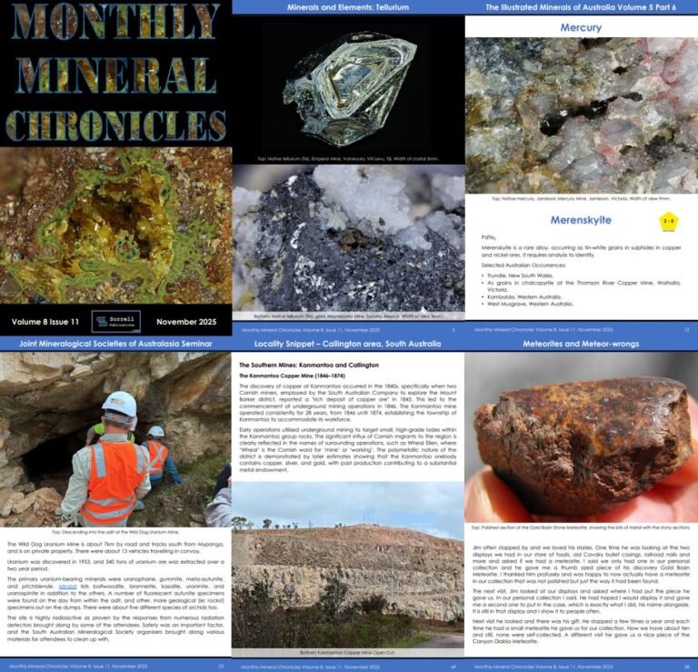 Monthly Mineral Chronicles Volume 8 Issue 11…