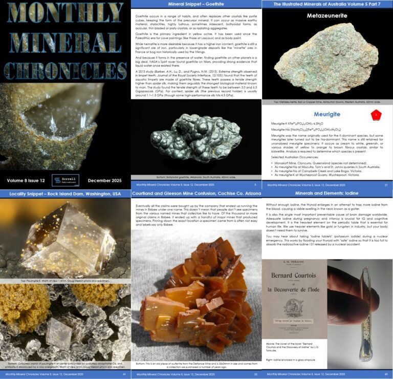 Monthly Mineral Chronicles Volume 8 Issue 12…