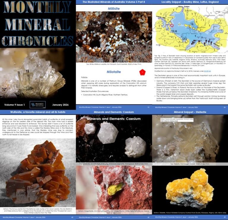 Monthly Mineral Chronicles Volume 9 Issue 1…