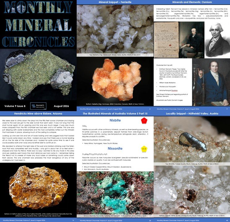 Monthly Mineral Chronicles Volume 9 Issue 8…