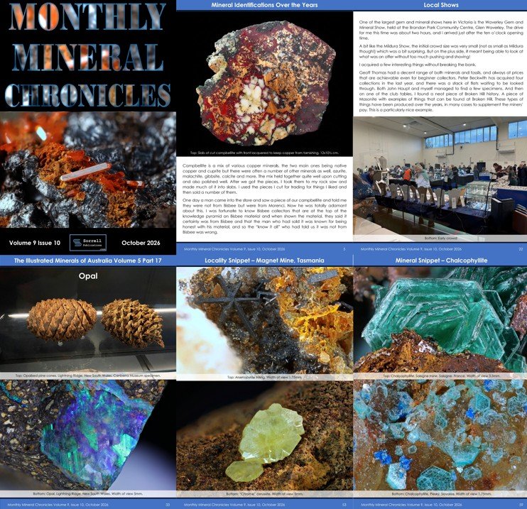 Monthly Mineral Chronicles Volume 9 Issue 10…
